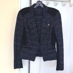 WHBM Tweed Moto Jacket